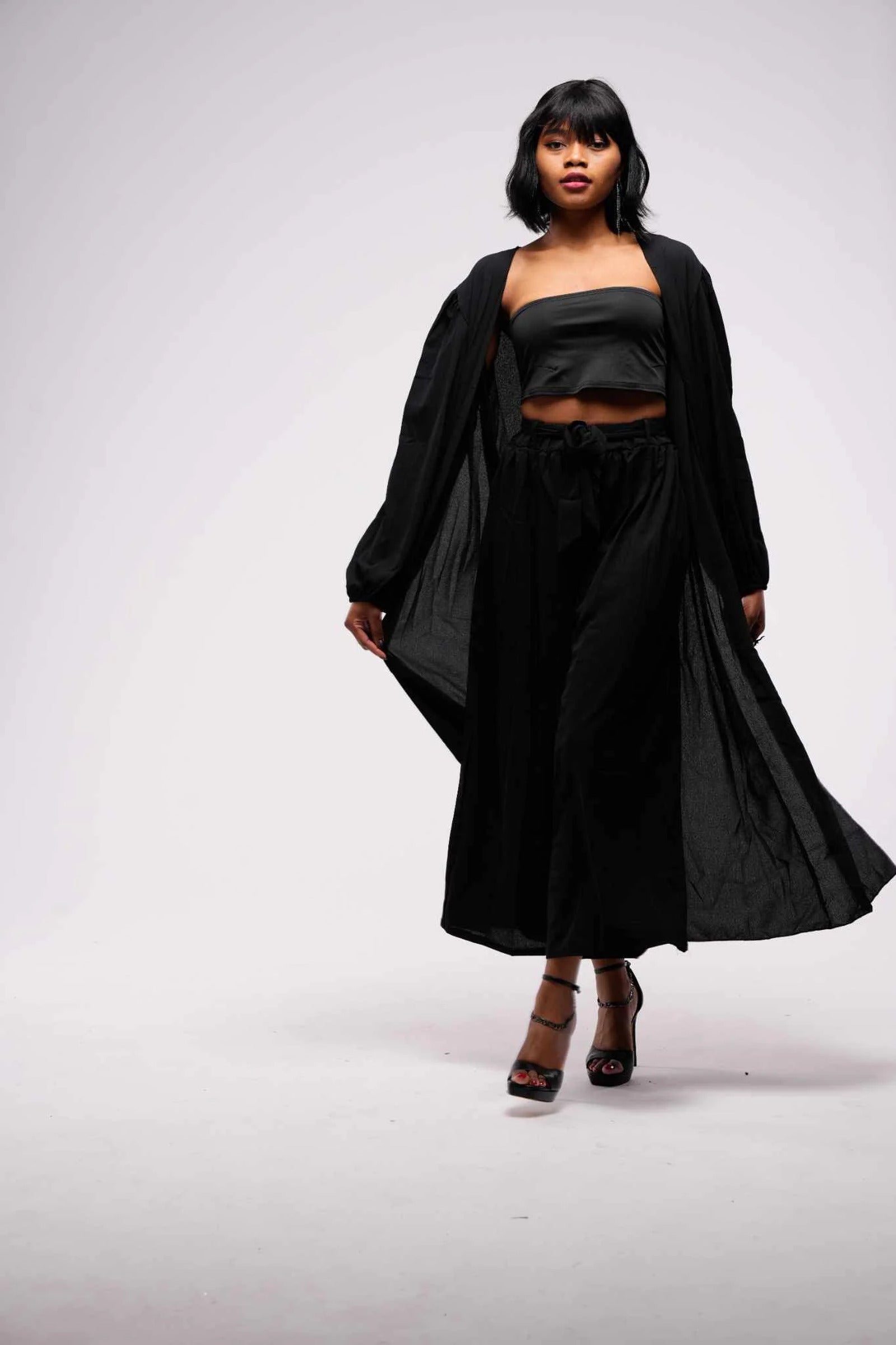 Fluffy dress walking