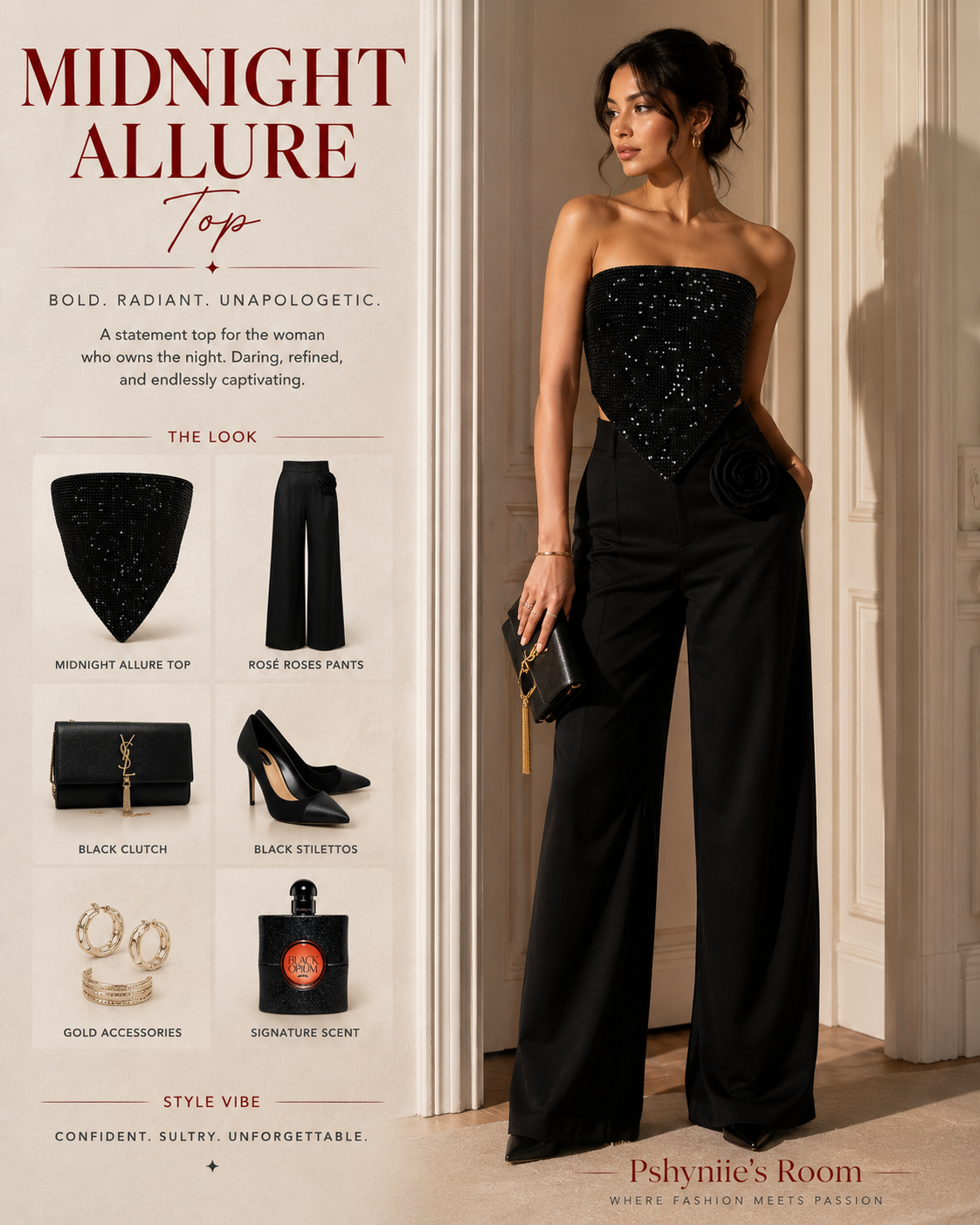 Midnight Allure Top