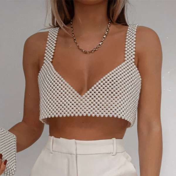 Pearl Kiss Crop-Top